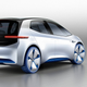 Photo: VW I.D. Concept and Tesla Powerwall, the residential battery pack. This news is in regard to Tesla’s commercial batteries, called Powerpack.
